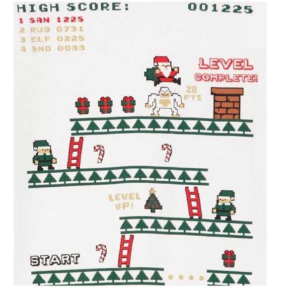 NWT - Carter's  Kids Holiday Game Pajama Set - Size 7 / 7A - Picture 2 of 7